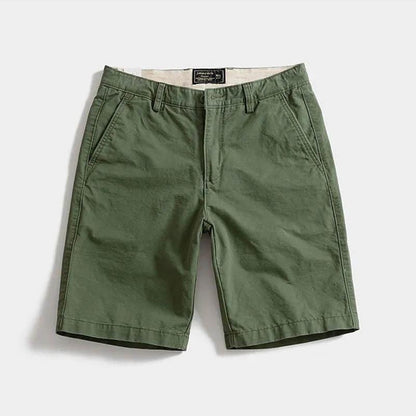 Summer Casual Shorts Men's Texture Slim Fit Trend Five-point Pants Men's All-match Straight Workwear Five-point Pants
