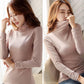 Women sweater wool soft warm Korean knitwear Turtleneck Pullover Sweater Bodycon Basic Thick jumper