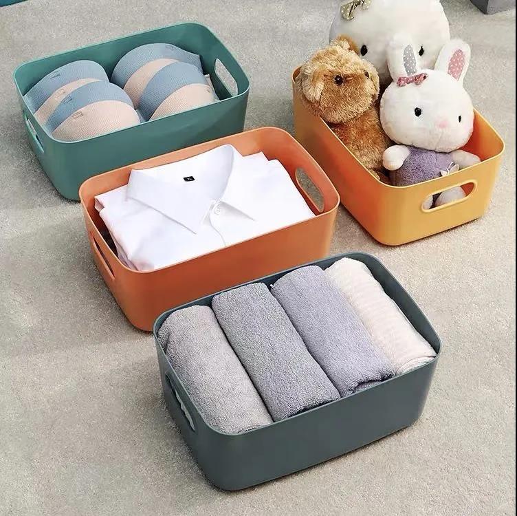 Storage Basket Desktop Storage Box Household Cosmetics Rack Bathroom Kitchen Dormitory Debris Snack Plastic Box