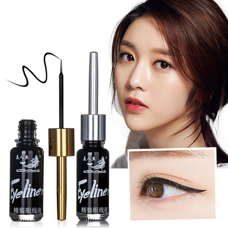 Eyeliner beauty Non-staining Quick-drying Waterproof Non-makeup Soft-head Hard-head Eyeliner 9ml