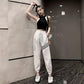Plus Spring and Summer Handsome Hip-hop Pants Women Korean Style Trendy Student Loose Sweatpants Look Thin Casual and Versatile