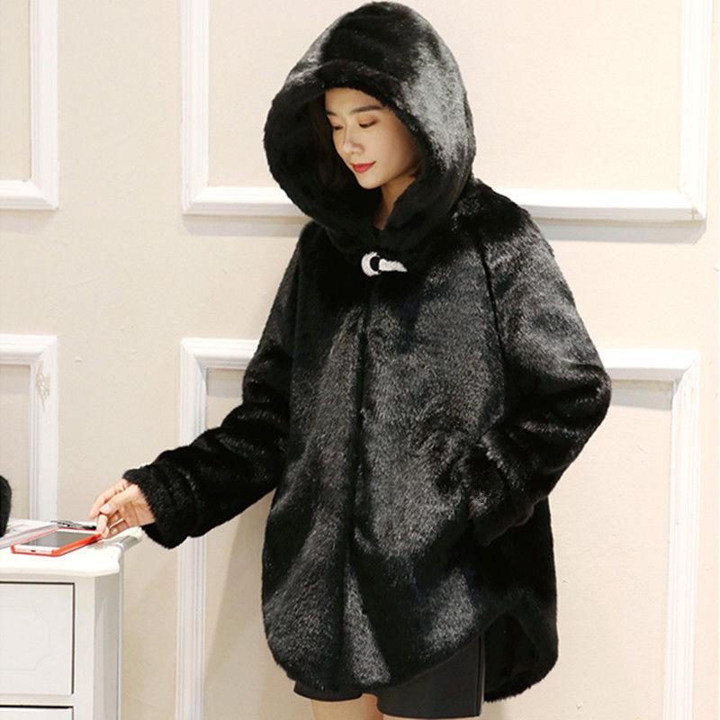 Autumn and Winter Long-sleeved Fashion Jacket Mid-length Style Cardigan Hooded Sweater