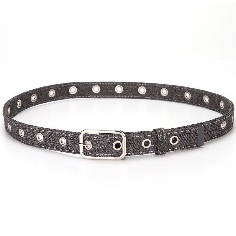 Canvas Belt Ladies Pin Buckle Belt Wild Jeans Dress Female Students Classic Trend