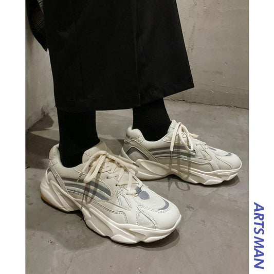 Unisex Vintage Dad Men Joker Shoes Fashion West Mesh Light Breathable Men Casual Shoes Men Sneakers
