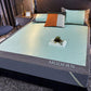Three-piece Summer Skin-friendly Ice Silk Bed Sheet Mat Washable Non-slip Bedding Protection Cover