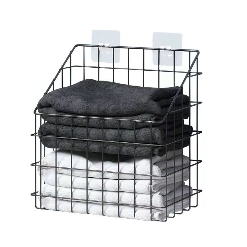 Wall-mounted Dirty Clothes Basket Laundry Basket Household Bathroom Clothes Storage Basket Change Laundry Basket Household Organizer Sundries Basket