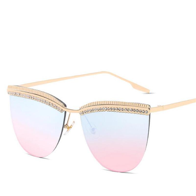 WTEMPO Women's Sunglasses Brand Designer Anti-UV Frameless Shade Sunglasses Women   Lunette De So