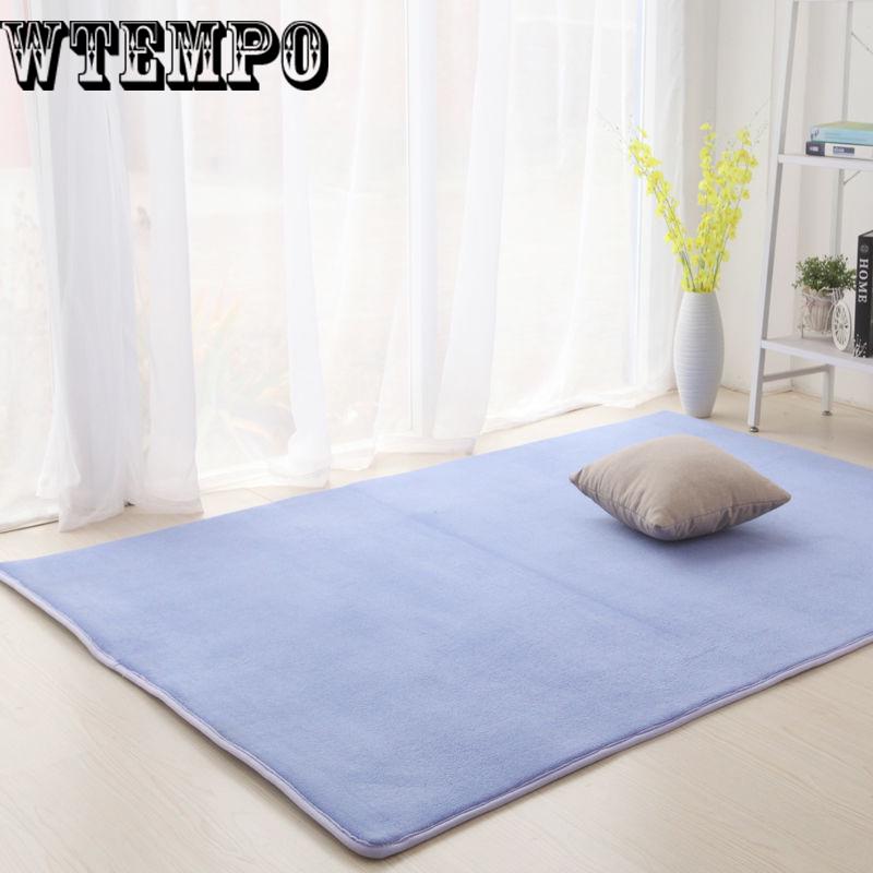 High-end Home Coral Velvet Carpet Bedroom Living Room Non-slip Blanket  Crawling Mat