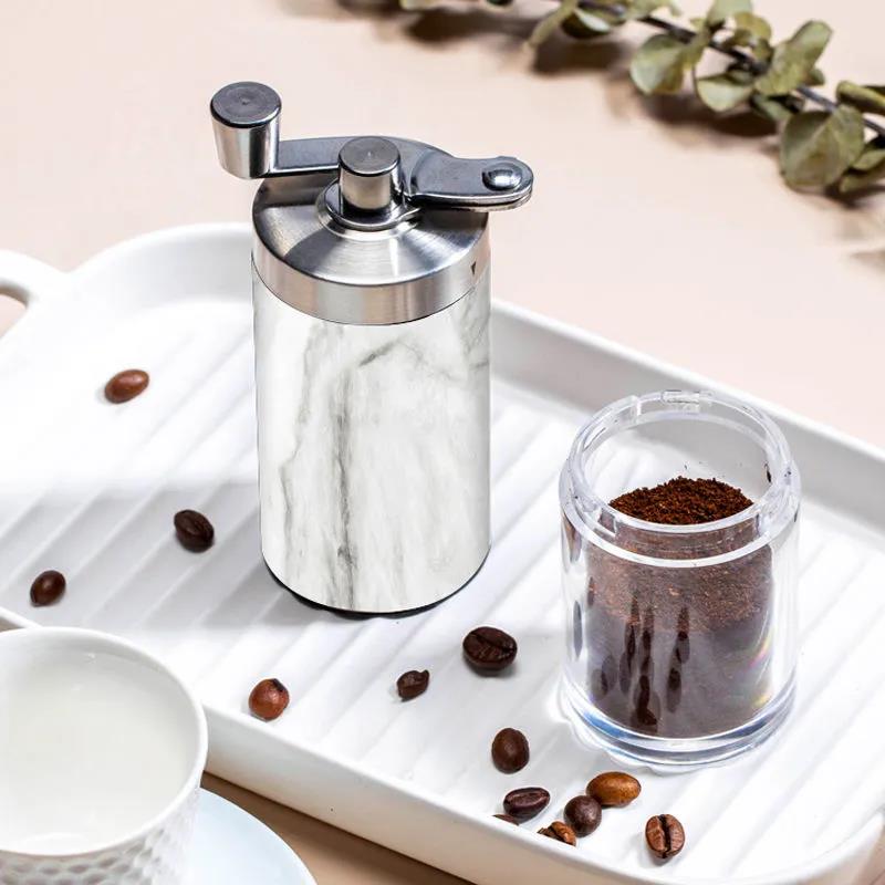 Manual Coffee Beans Grinder Home Small Grinder Wood Grain Coffee Grinding Machine Stainless Steel Hand-cleaning Coffee Machine