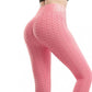Women's Seamless Panties Bubble High Waist Jacquard Yoga Pants Peach Hip Sports Tight Pants Gym Running Jogging Bodybuilding Leggings