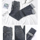 Women's Autumn and Winter High-waisted Jeans Slimming Pencil Pants Elastic Skinny Pants Women's Slim Fit Nine-point Pants