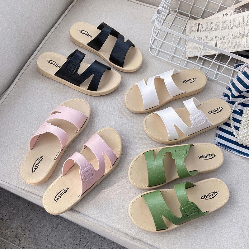 Women's Elastic Flat Sandals Ankle Strap Criss-Cross Open Toe Wide Strap Fashion Summer Shoes