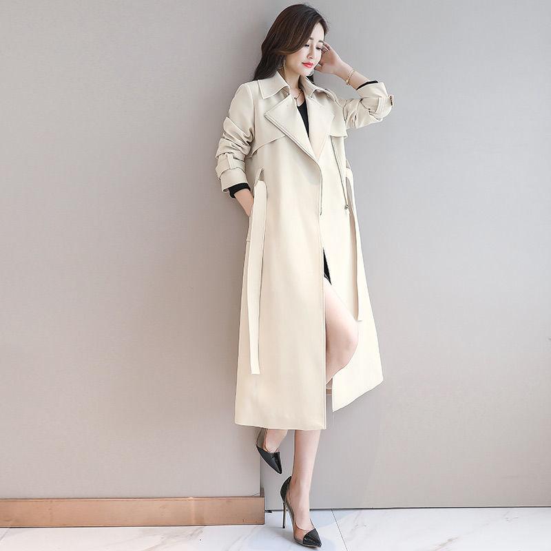 Fashion Sexy Slim Quality Wool Windbreaker Winter Waist Mid-length Thickened Female Plus Size Jacket