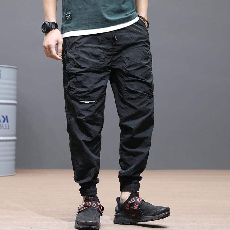 Summer Nine-point Casual Pants Men's Loose Large Size Wild Overalls Thin Section Trend Harlan Trousers