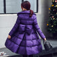 Cotton-padded Jacket Women's Mid-length Loose A-line Skirt Waist Down Padded Jacket Padded Jacket Winter Jacket
