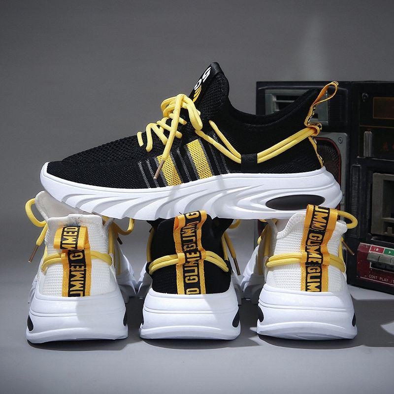 Thick Sole Shoes Men's Summer Sneakers Men Korean Trend Male Shoes Sports Casual Breathable Running Shoes
