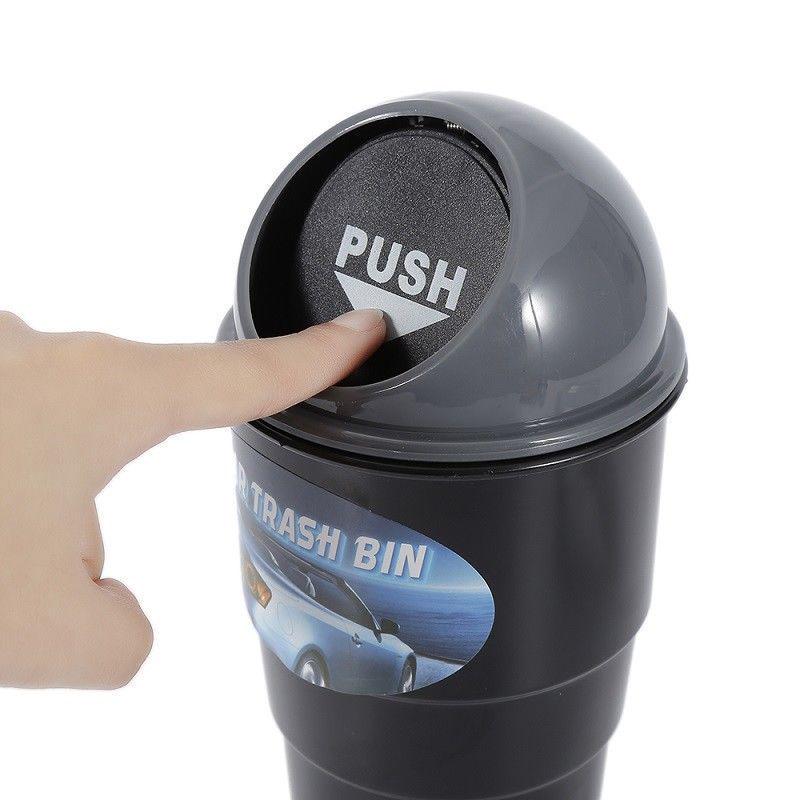 Car Trash Can Mini Waste Rubbish Trash Bin Auto Home Can Garbage Dust Case Cup Holder