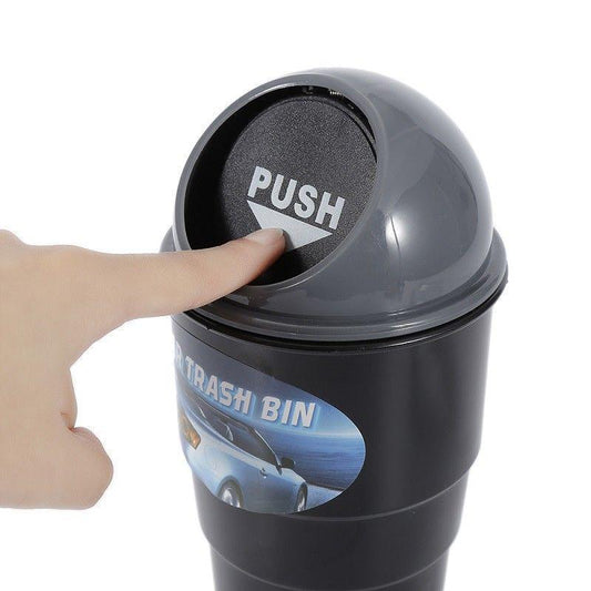 Car Trash Can Mini Waste Rubbish Trash Bin Auto Home Can Garbage Dust Case Cup Holder