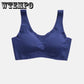 Ladies Underwear Seamless Vest Sports No Steel Ring Bra Fixed Shoulder Straps Without