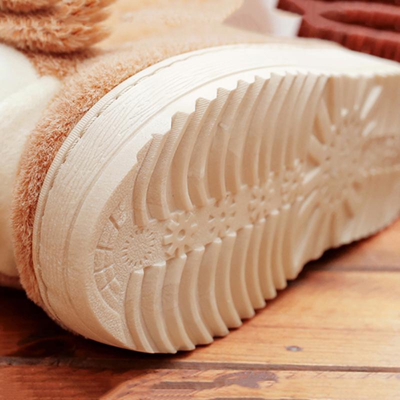 Warm Cotton Shoes Men's and Women's Home Shoes Bag Heel High-top Thick-soled Cotton Shoes Winter Cartoon Cute Cotton Shoes Cotton Boots