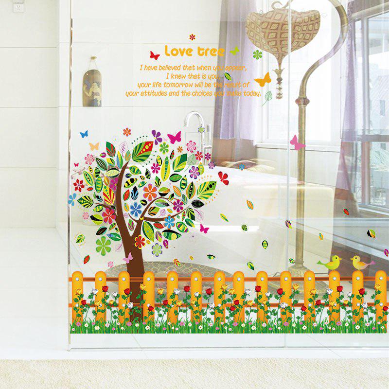 [sticker ]Cartoon Diy Colorful Pastoral Style Wall Stickers For Children Kids Rooms Nursery Wall De