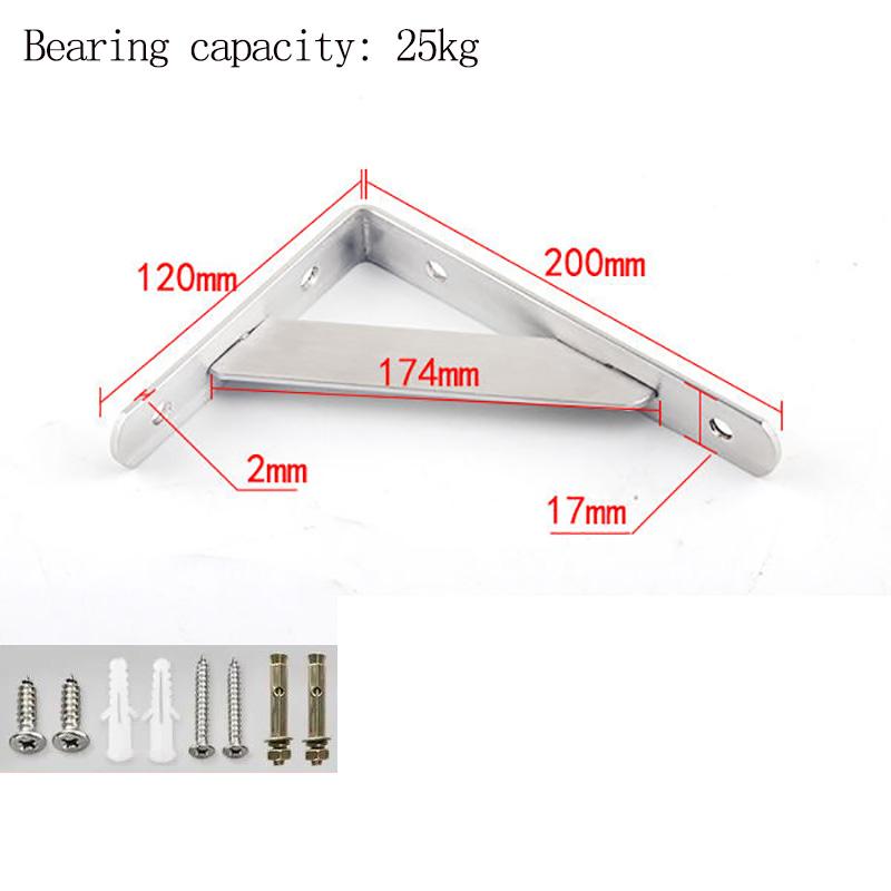 A Pair of Stainless Steel Tripod Shelf Bracket Right Angle Bracket Kitchen Support FrameA