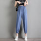 Chiffon Beamed Nine-point Harem Pants Female Summer Thin Section High Waist Drape Ice Silk Sports and Leisure Bloomers