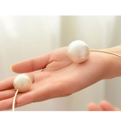 Fashion Show Size Pearl Short Money Circle Personalized Fashion Necklace Exaggerated Item Female