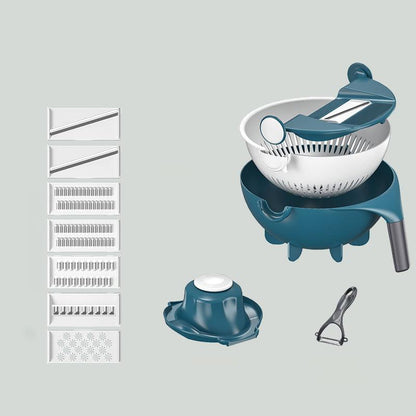 Kitchen Artifact Multifunctional Potato Shredded Vegetable Cutting Machine Household Shredder Grater Slicing and Cutting Flowers Dicing and Grater