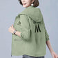 Autumn and Winter Windbreaker Embroidered High-end Temperament All-match Large Size Western Style Small Jacket Women