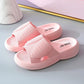 Sandals and Slippers Women's Thick-soled Summer High-heeled Bathroom Slippers Non-slip Outer Wear All-match Rubber Shoes Do Not Wear Feet