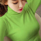 High-neck Women's Bottoming Shirt Autumn and Winter High-quality Core-spun Yarn Sweater Trendy Fashion Knit Sweater Sexy Slim Women's Top