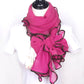 Bright Silk Edging Scarf Women Long Fashion All-match Dancing Scarf Sweet Shawl Wrap