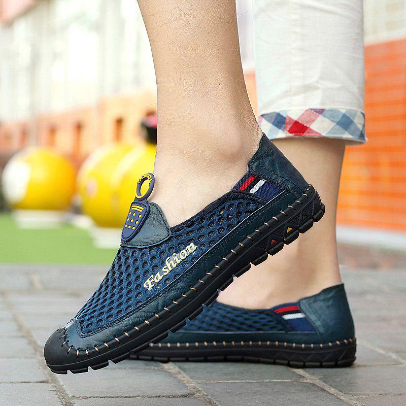 Summer New Men Shoes Plus Size 38 -46 Air Mesh Man Loafer Fashion Casual Shoes Men Driving Shoes Sli