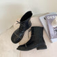 Thick-heeled Martin Boots Women's 2021 Summer British Style Retro Round Toe Short Boots Metal Chain Motorcycle Boots