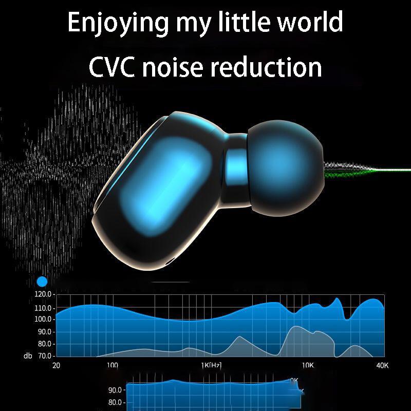 TWS Bluetooth Headphone Invisible Binaural Ear Small Mini Universal Wireless Headset Long Standby