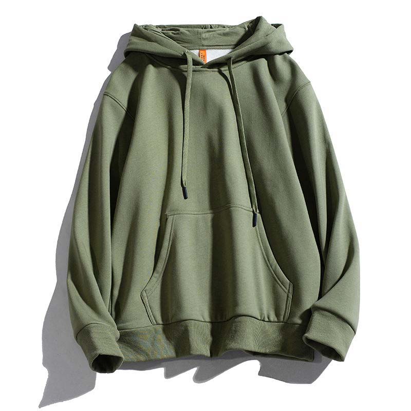 Men's Solid Color Hoodie Pullover Spring and Autumn New Trend of Outdoor Casual Coat