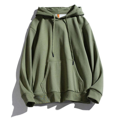 Men's Solid Color Hoodie Pullover Spring and Autumn New Trend of Outdoor Casual Coat
