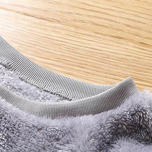 Double-sided Plus Fleece Sweatshirts Men's Korean Version of Loose Tide Autumn Trend Large Size Warm Men's Youth Sweater