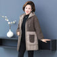 Women Padded Jackets Autumn Winter Hooded Parkas Women Thick Lamb Wool Patchwork Coat Warm Loose Casual Women's Coat