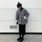 Plaid Cotton Coat Lamb Hair Plus Velvet Thickening Student Korean Style Loose Coat Coat Women