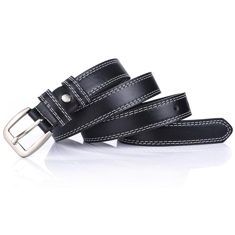Belt Women Belt Vintage Faux Leather Metal Buckle Waistband