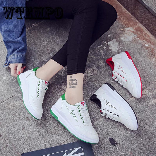 Board Shoes Women's Shallow Mouth Flat Bottom Student Sports