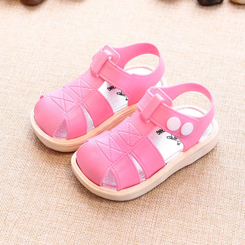 Summer Boys Girls Baby Sandals Children Non-slip Sandals Baby Toddler Shoes Kids Beach Shoes