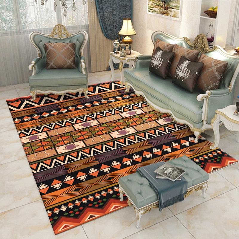 Nordic Carpets for Living Room Bedroom Rug and Carpet Geometric Computer Chair Non-Slip Floor Mat