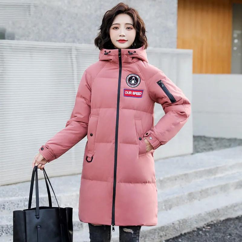 Down Jacket Women's Mid-length Korean Style Tooling Pie To Overcome High-grade Thickened Winter Jacket Warm Cotton Clothes
