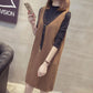 Autumn and Winter Lace Vest Dress Loose Sleeveless Long Vest Fashion Casual Women's Strap Skirt