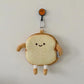Cute Cartoon Toast Coin Purse Fluffy Messenger Bag Cute Small Bag Wild Mini Bag Girl Student Outing Trip Crossbody Bags