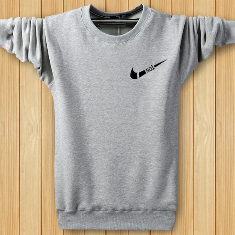 Men's Sweatshirts Thick Youth Warm Pullover Sweater Trendy Handsome Cotton Plus Velvet Long-sleeved Loose Sweater