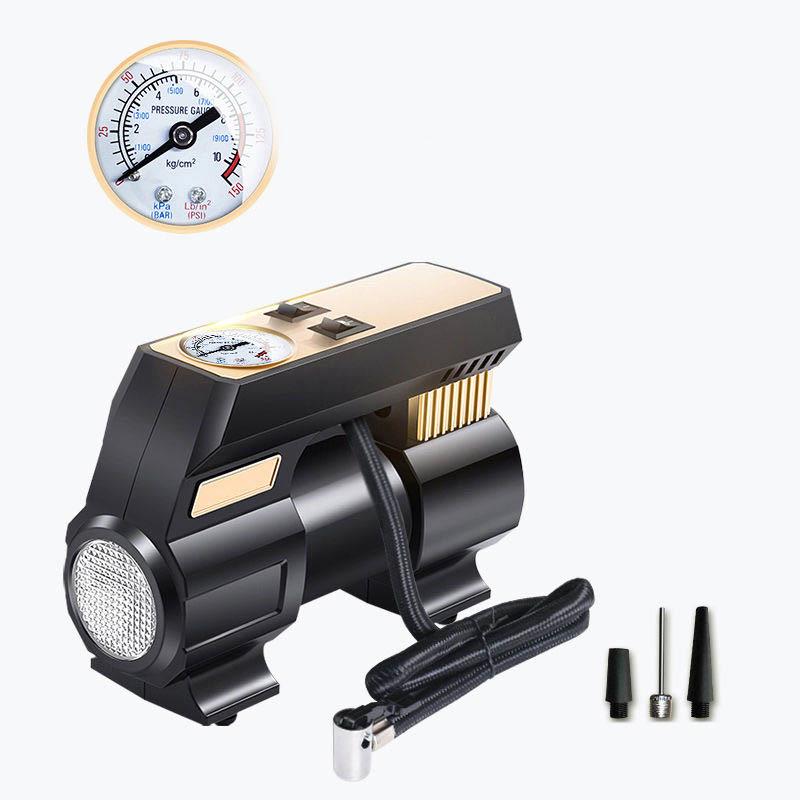 Car Inflator Portable Car Mechanical Disk Pointer Electric Inflator High-power Refueling Pump Multi-function Tire Inflator General Accessories